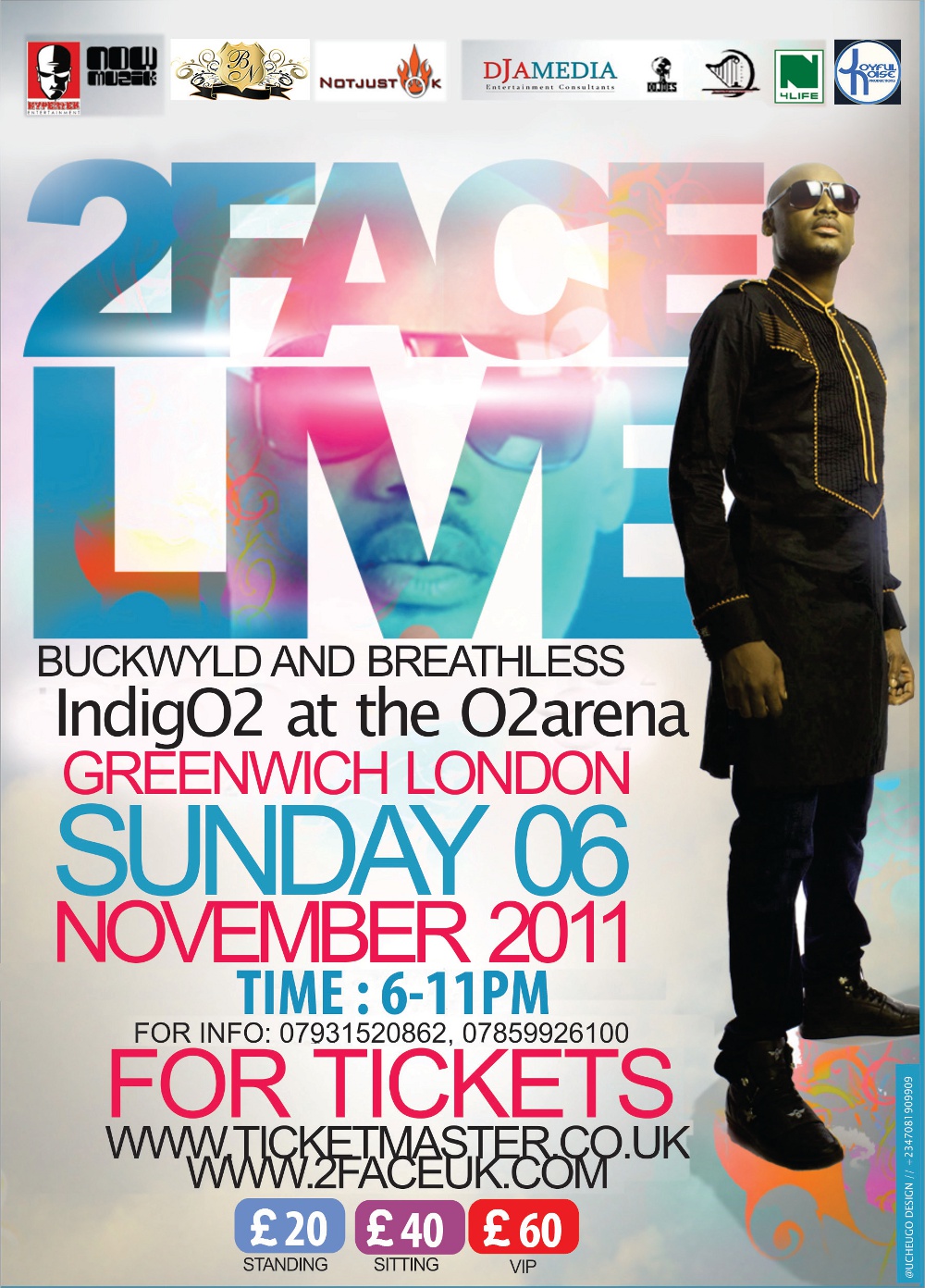 2FACE MAIN 2face Live in the UK @ the IndigO2   November 6, 2011