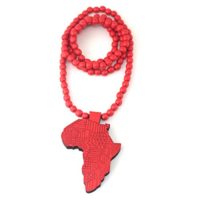 Baoyi-Jewelry-New-Africa-Map-Wooden-Hip-hop-Wooden-Pendant-Piece-Wood-Bead-Chain-Good-Wood-Style-for-Men-0-1