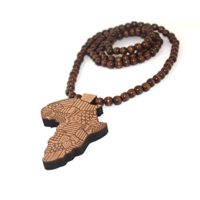 Baoyi-Jewelry-New-Africa-Map-Wooden-Hip-hop-Wooden-Pendant-Piece-Wood-Bead-Chain-Good-Wood-Style-for-Men-0