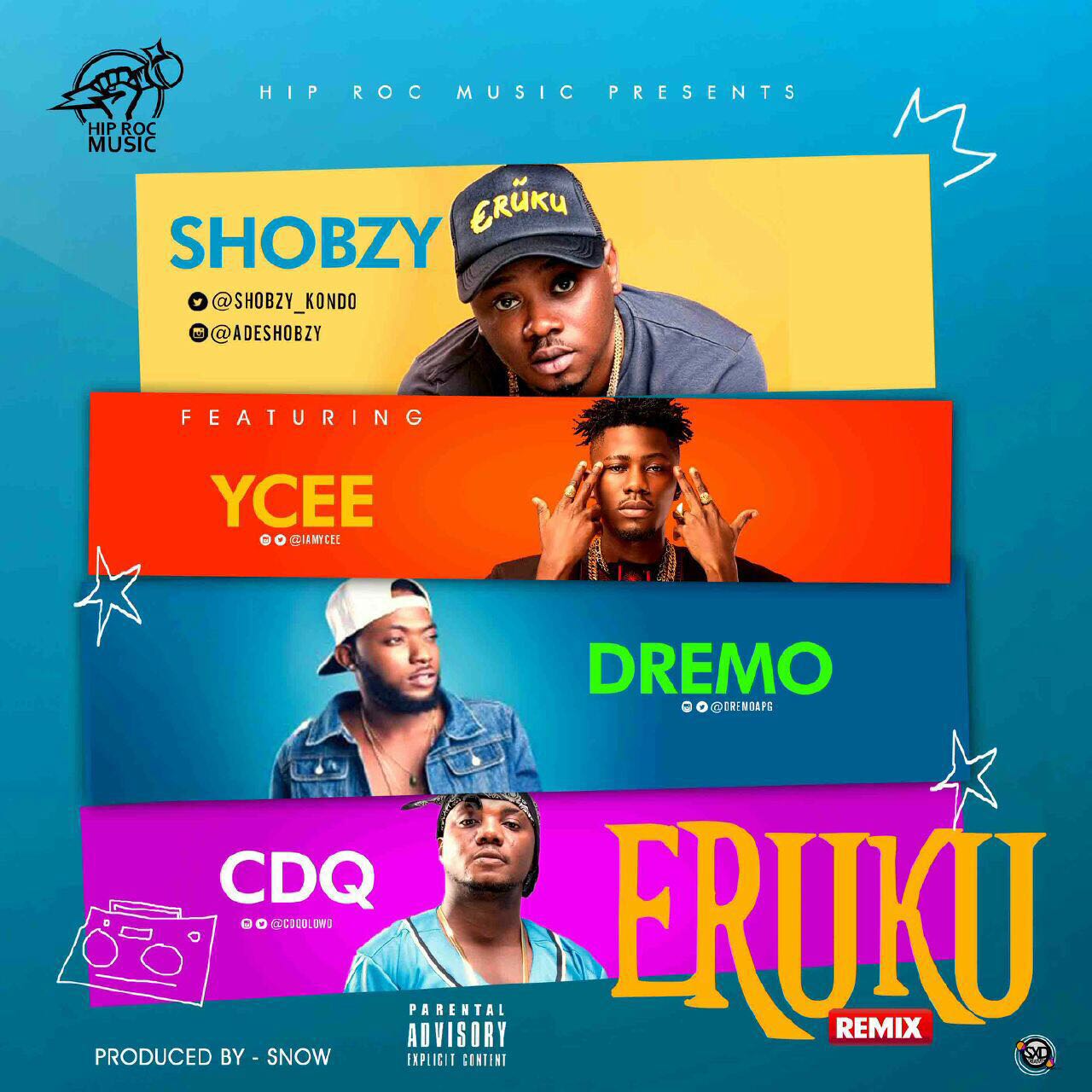 VIDEO: Shobzy – Eruku (Remix) ft. Ycee, CDQ & Dremo