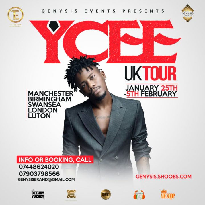 Ycee Set For UK Tour | See Dates 
