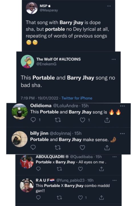 Reactions Trail Portable Barry Jhay S New Tune All Eyes On Me