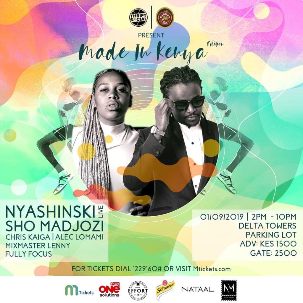 Nyashinski & Sho Madjozi to headline Thrift Social