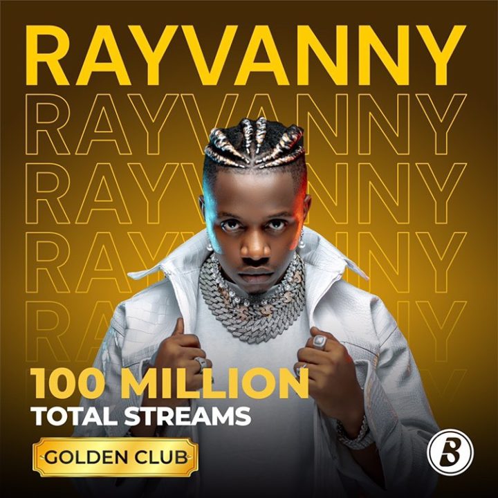 Rayvanny  Hits 100 Million on Boomplay