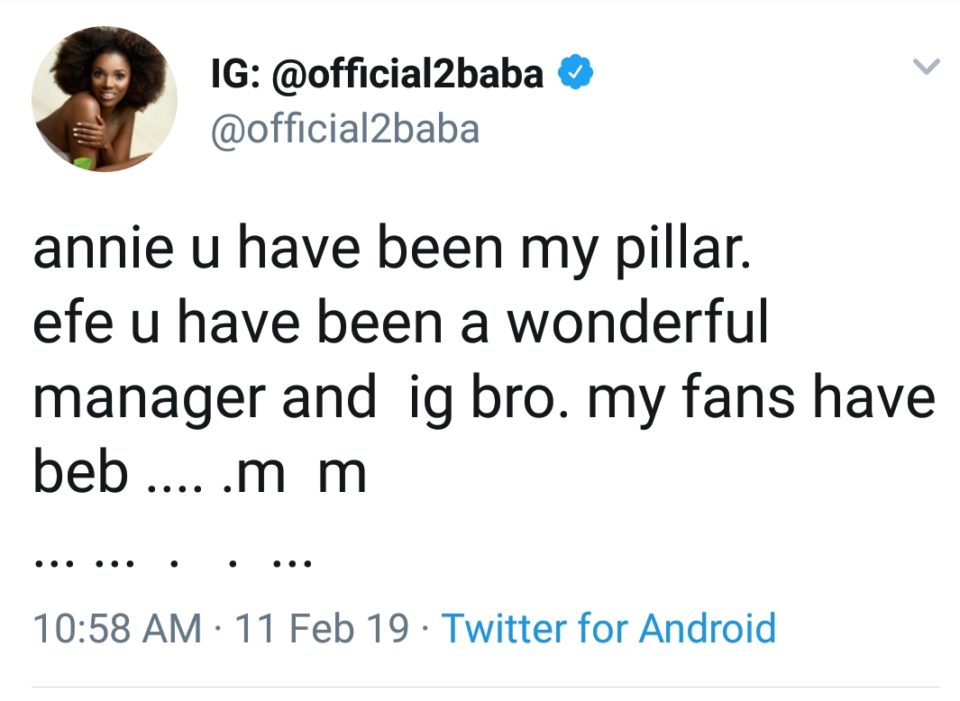 "I'm sorry ... I have Fucked up As a Father..." -2BABA Apologies To Wife + More Info