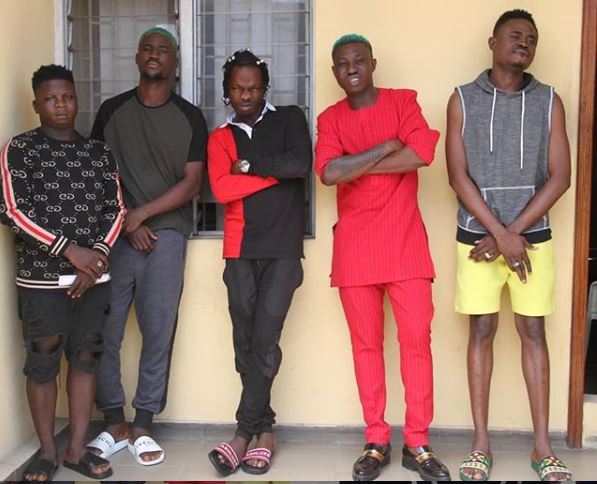 Naira Marley, Zlatan Ibile and others at the EFCC station