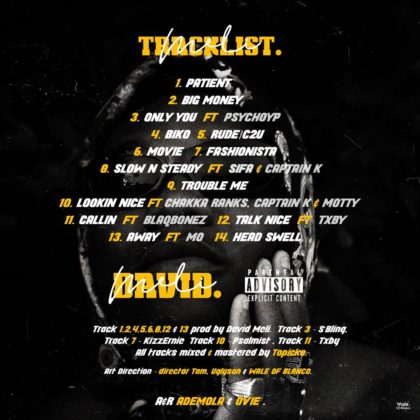 David Meli Fruition Tracklist