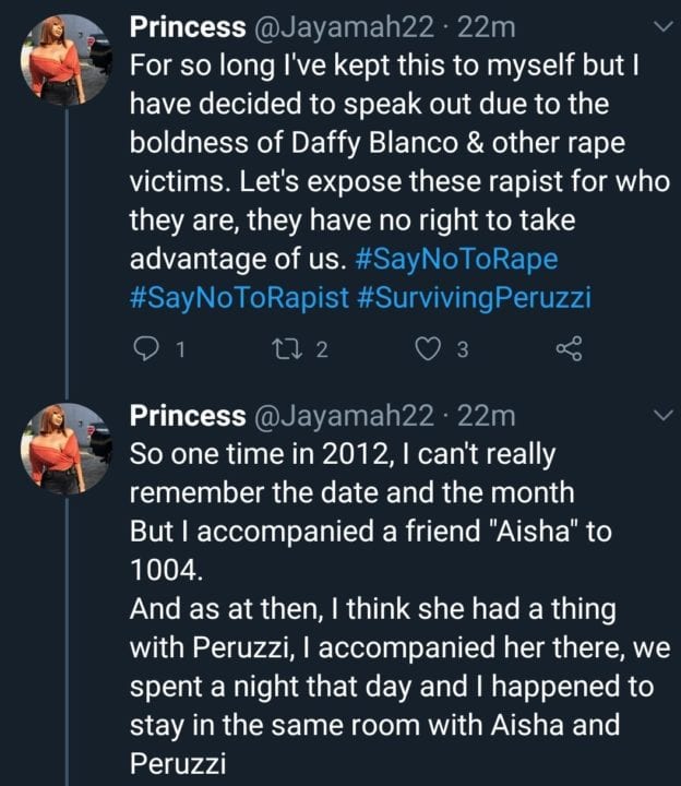 Peruzzi responds to rape allegations 
