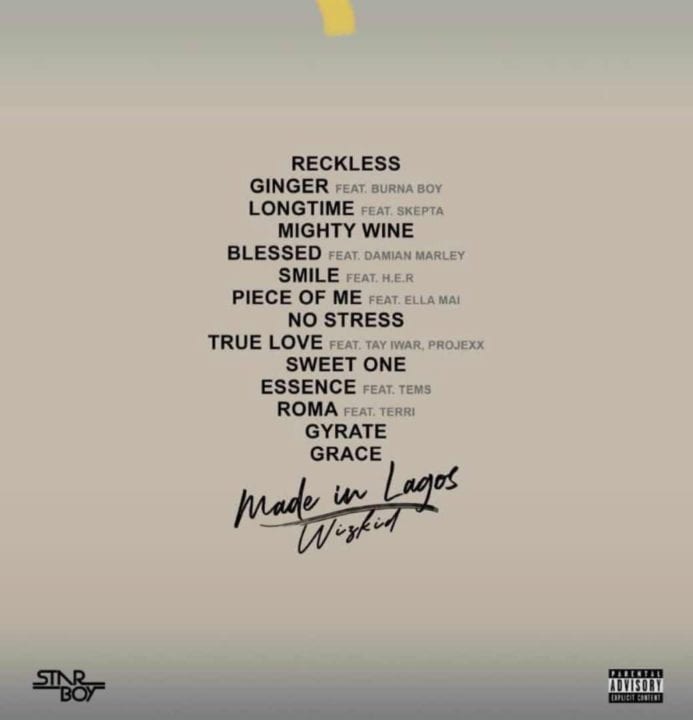 Wizkid - Made In Lagos Tracklist