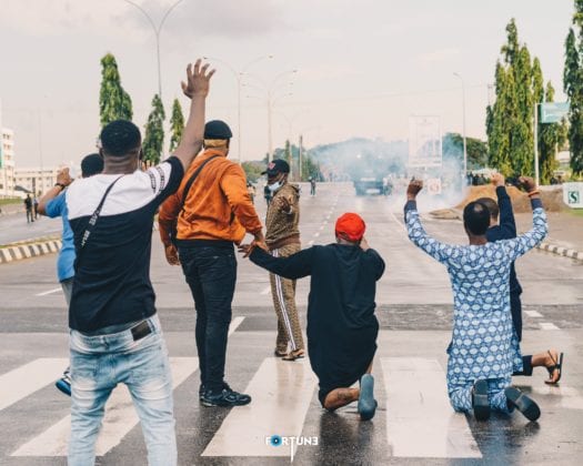 Davido for the people at #EndSARS protests