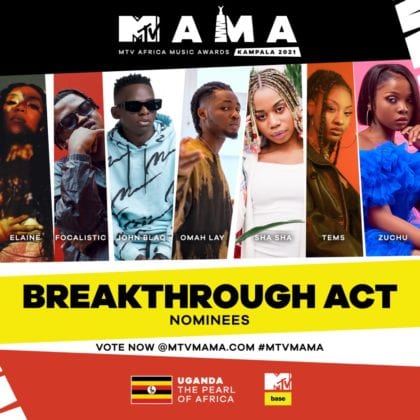 MTV MAMA Awards 2021 Nomination list features Wizkid, Burna Boy, Tiwa