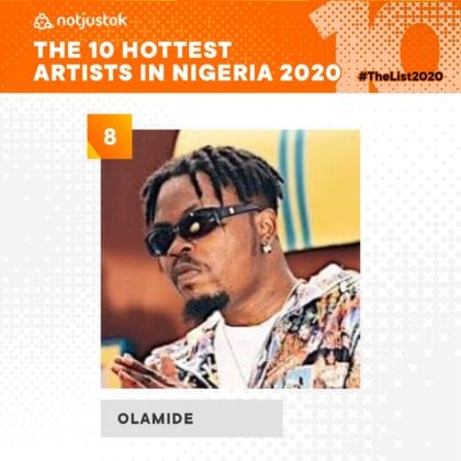 Olamide - Top Artists of 2020 | #TheList2020