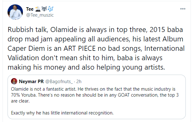 Olamide GOAT or not