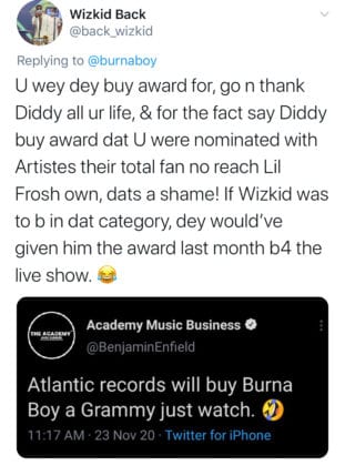 Burna Boy Grammys