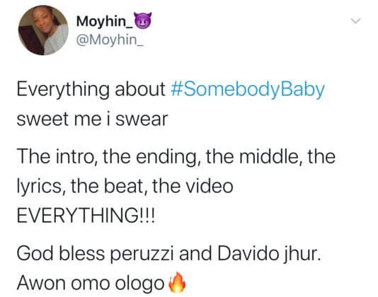 Peruzzi ft Davido - Somebody Baby