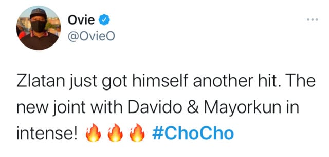 Zlatan New Song. Zlatan, Davido, Mayorkun - Cho Cho Mp3 Download 