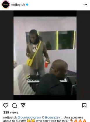 Don Jazzy and Burna boy working on new music