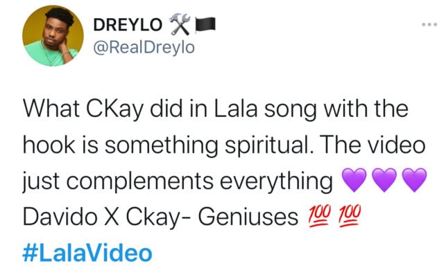 Davido, Ckay - Lala Video