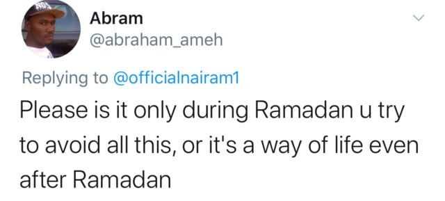 Naira Marley During Ramadan