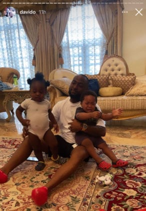 Davido and son, Ifeanyi Adeleke 