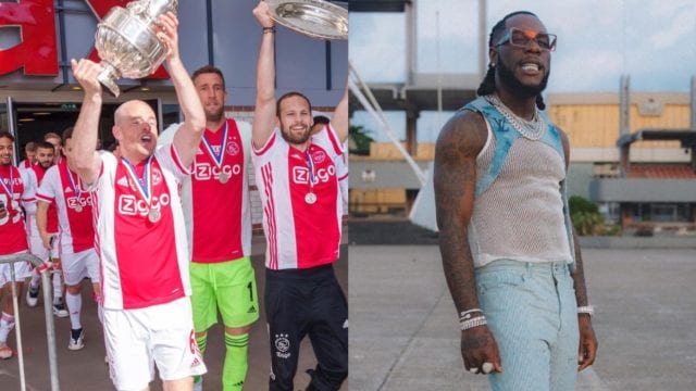 Ajax FC players vibing to Burna Boy’s On the low