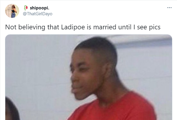 Here's How People Are Reacting to News of Ladipoe Being Married