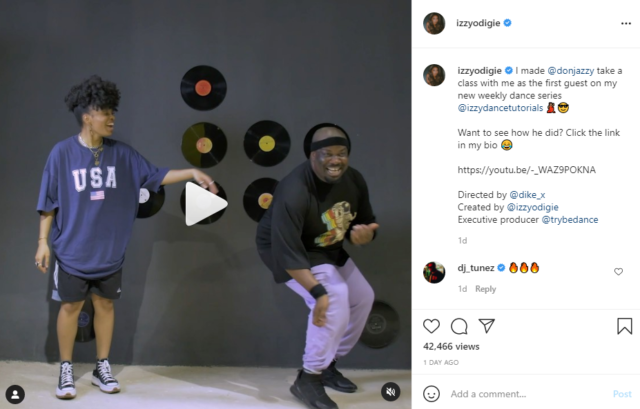 Watch Don Jazzy's Hilarious Dance Tutorial With Izzy Odigie | NotjustOK