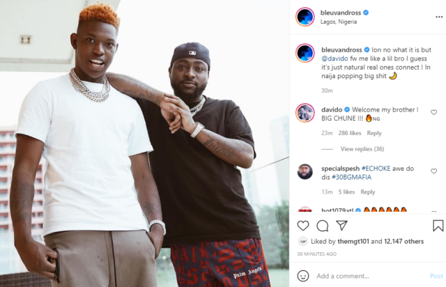 Yung Blue and Davido to Shoot Video in Nigeria | See Details