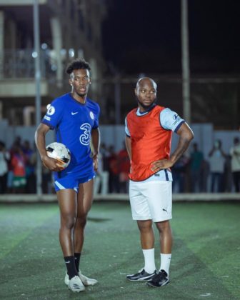 Watch King Promise Take Callum Hudson-Odoi on Hood Football in Ghana