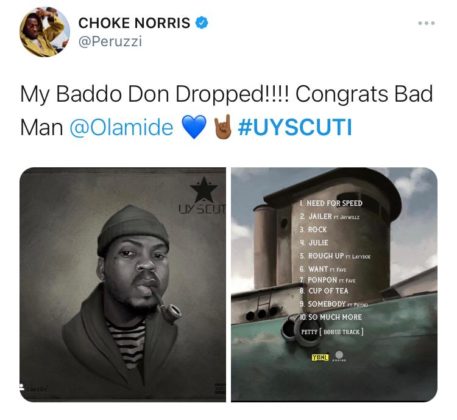 Don Jazzy, Timi Dakolo, Do2dtun, and Others React to Olamide's 'UY Scuti'