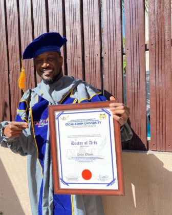 Mr P Awarded Honorary Doctorate Degree in a Benin University