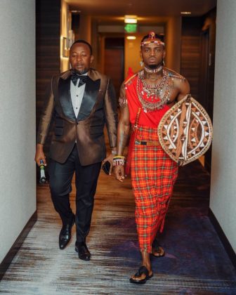 Diamond Platnumz Turned up for the #BETAwards in Full Swahili Garb