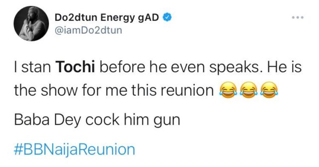 BBNaija Reunion: Tochi Gets Confrontational With His Former Housemates