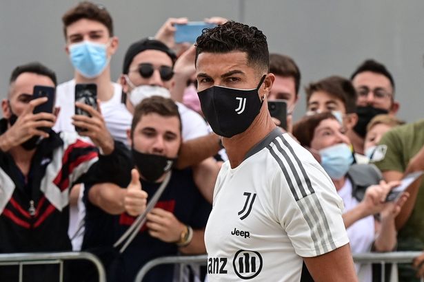 Cristaino Ronaldo arrives Juventus training ground 