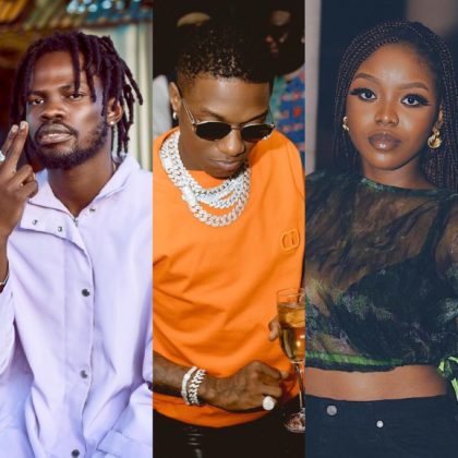 Wizkid Shares Video of Studio Session with Ghana's Fameye & Gyakie