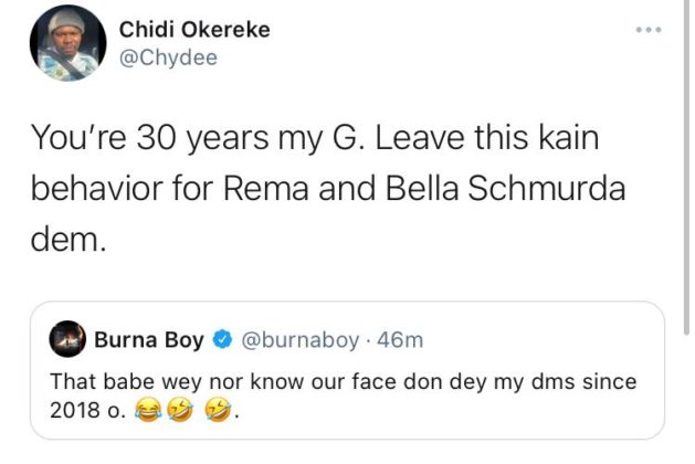 Here's How Burna Boy Responded to Bia's Claim of Not Knowing Him