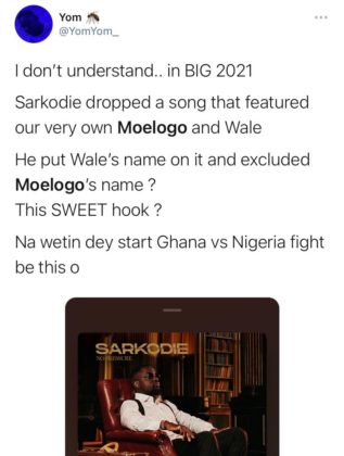 Moelogo Exclusion from Sarkodie's Album Sparks Online Debate NotjustOK