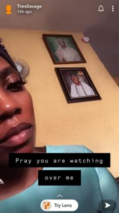 Tiwa Savage Pays Visit to Late Father House NotjustOK