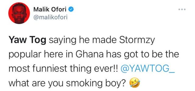 Was Yaw Tog Wrong for Saying He Made Stormzy More Popular in Ghana?