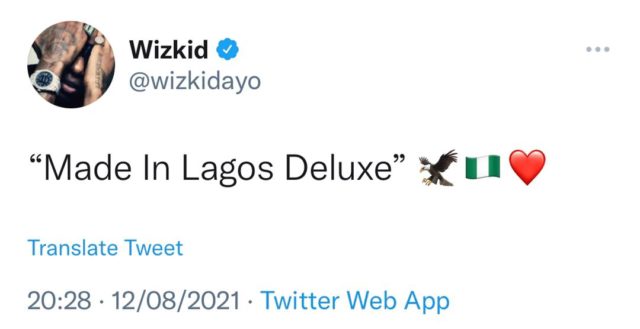 Wizkid Announces &#39;Made In Lagos&#39; Deluxe Version | SEE DETAILS