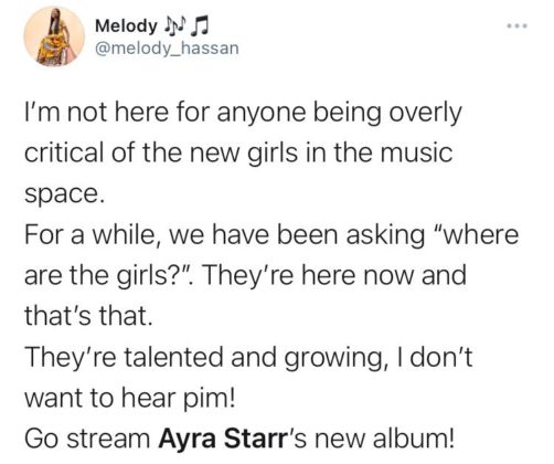 Reactions Trail Ayra Starr Debut Album 19 and Dangerous NotjustOK 