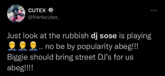 BBNaija Update Mixed Reactions Trail DJ Sose Party Set NotjustOK