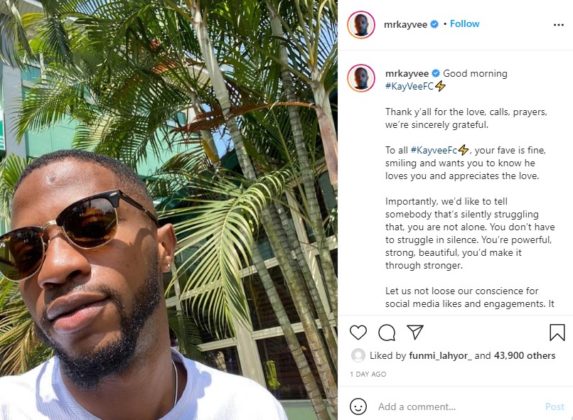 BBNaija Kayvee Team Shares Health Update After Instagram Verification NotjustOK