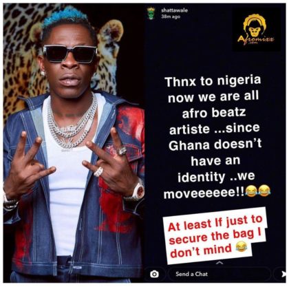 Shatta Wale Response to Spotify Face of Afrobeats Billboard NotjustOK Read