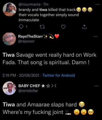 Tiwa Savage Water & Garri EP Reactions