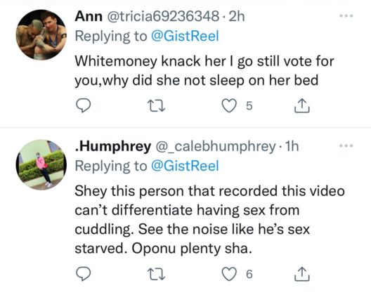 BBNaija Update: Watch WhiteMoney and Queen Cuddling Reactions Watch Video NotjustOK