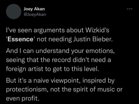 Reactions to Justin Bieber on Wizkid's Essence Remix Read Twitter NotjustOK