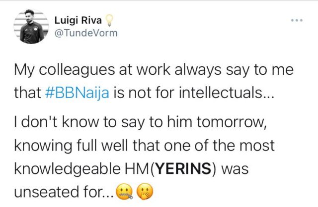 BBNaija Yerins Niyi and Beatrice are First Evicted Housemates Reactions NotjustOK