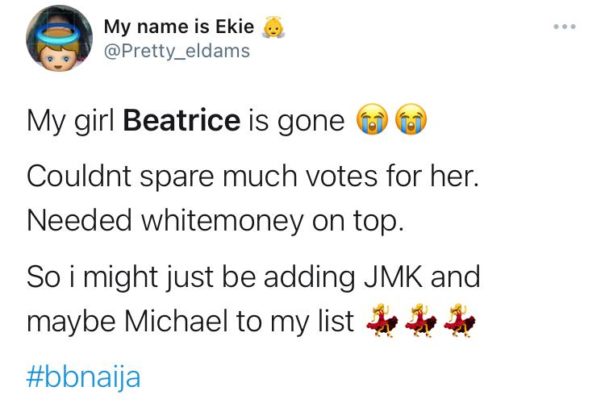 BBNaija Yerins Niyi and Beatrice are First Evicted Housemates Reactions NotjustOK