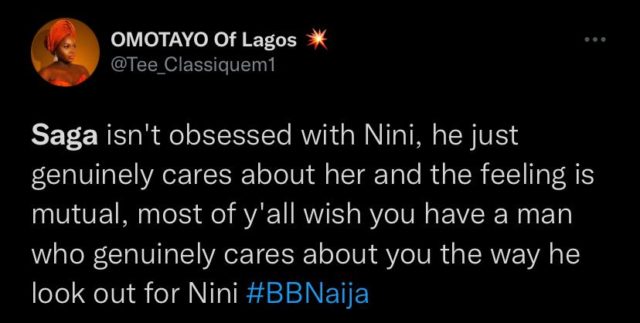 BBNaija Updates See Reactions as Saga Breaks Down in Tears over Nini Watch Video NotjustOK